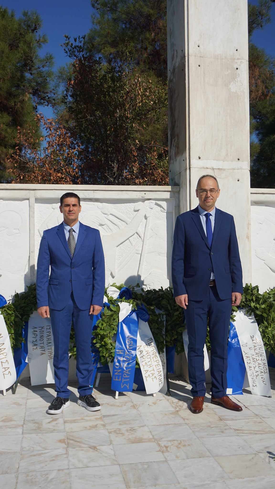 Κατάθεση στεφάνου από την Ένωση Στρατιωτικών Λάρισας, για την Εθνική επέτειο της 28 Οκτωβρίου 1940